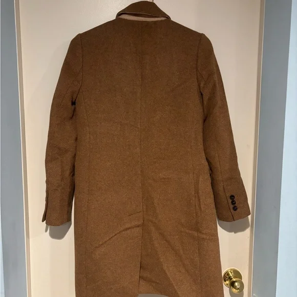 J. Crew Women's Brown Wool Topcoat - Picture 4 of 4